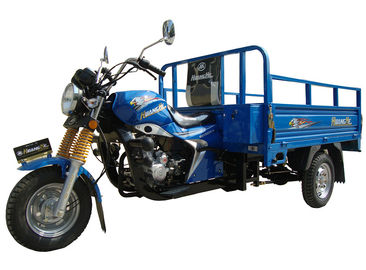 محرك الوقود الأزرق 150CC البضائع ثلاثية العجلات مع جولة المصباح تحميل 800kg