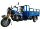 محرك الوقود الأزرق 150CC البضائع ثلاثية العجلات مع جولة المصباح تحميل 800kg